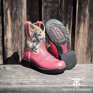 Ariat Pink Bejeweled Cowgirl Boots